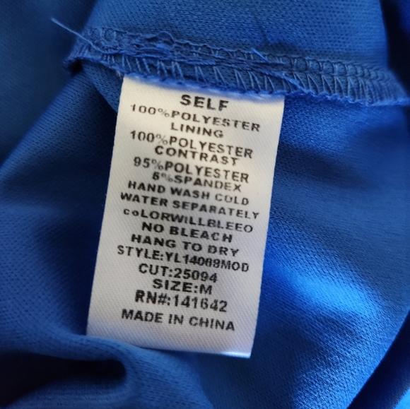 Y2K Bright Blue Maxi Dress - Picture 7 of 7